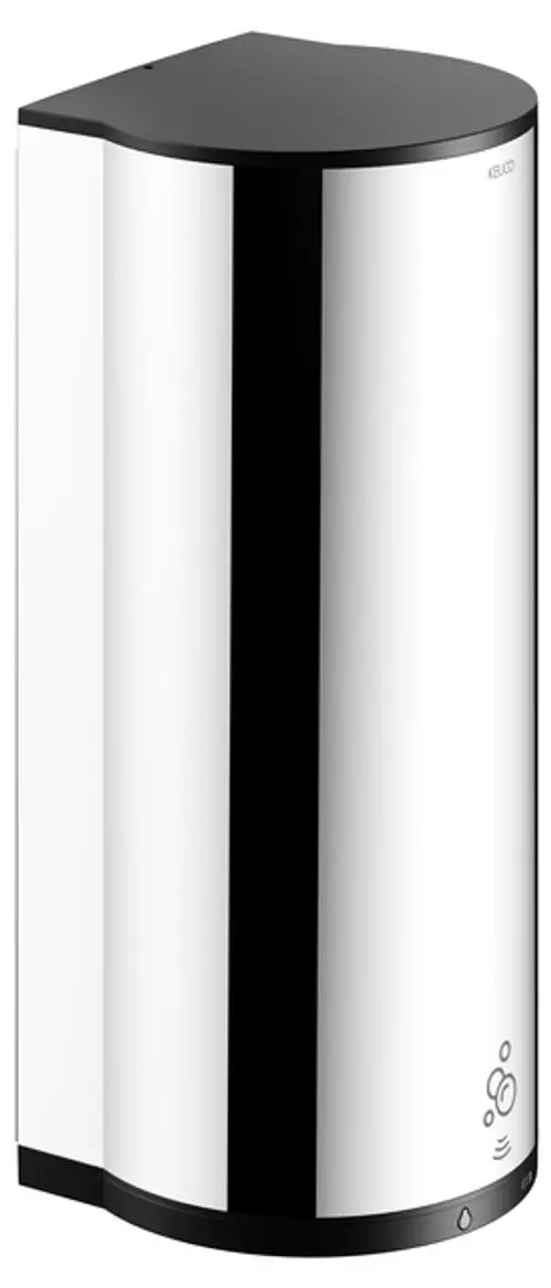Elektronischer Lotionspender von Keuco in verchromter Ausführung, geeignet zur Wandmontage, mit einem klaren, minimalistischen Design.